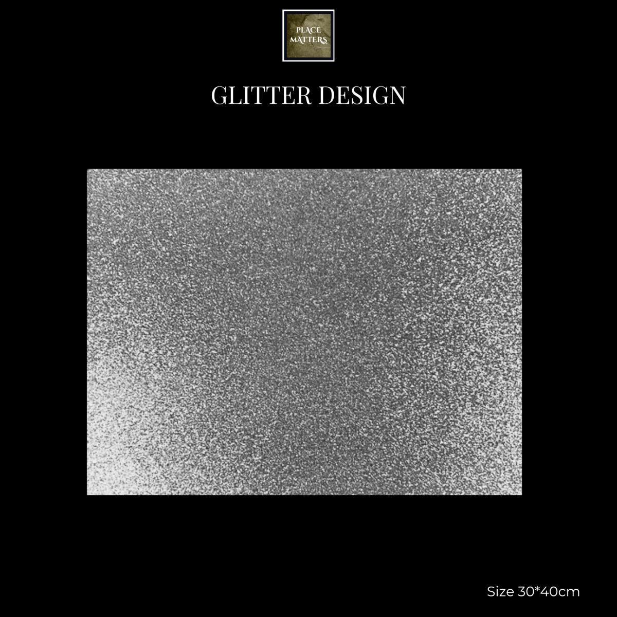 Gold Glitter Design Round Placemats | Place Matters (Pack of 20) - Place Matters