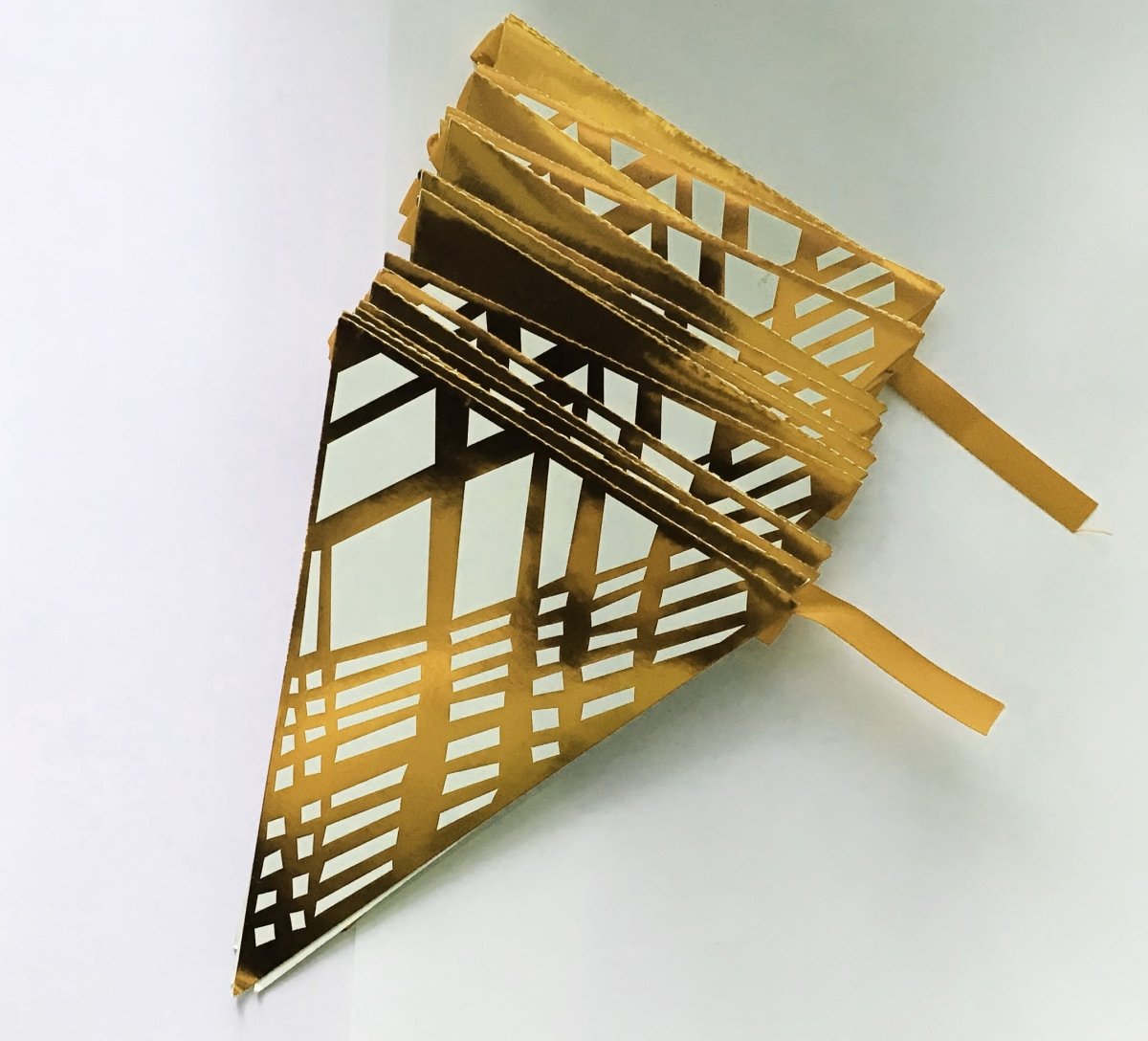 Gold Foil Buntings (Weave Design) - Place Matters