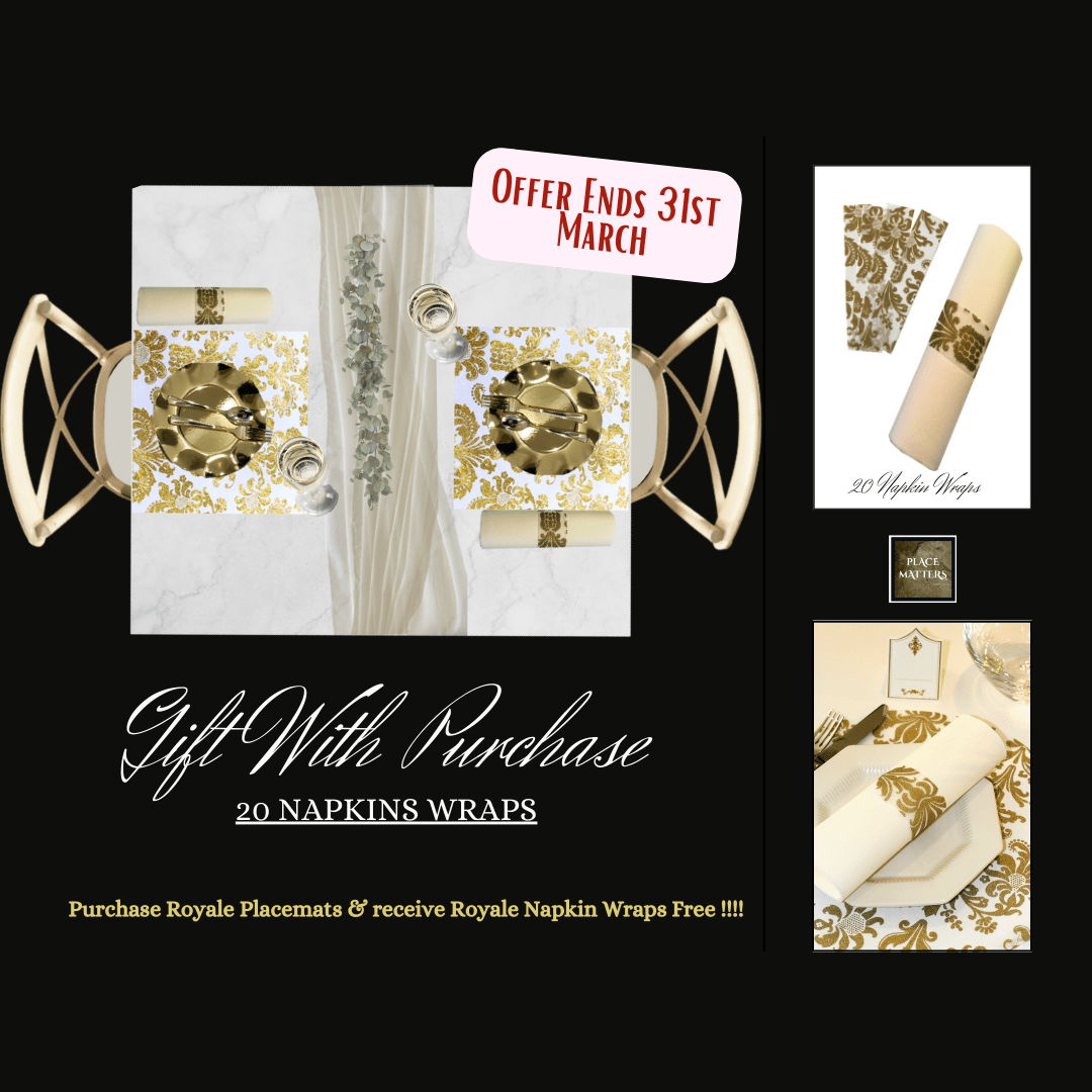 Royale Design Placemats | Place Matters (Pack of 20) - Place Matters