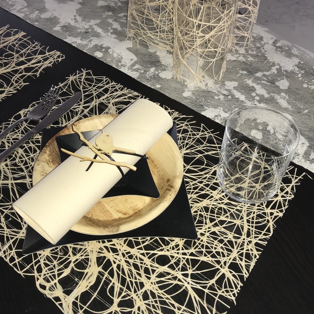 Spaghetti Design Rectangle Placemats | Place Matters (Pack of 20) - Place Matters