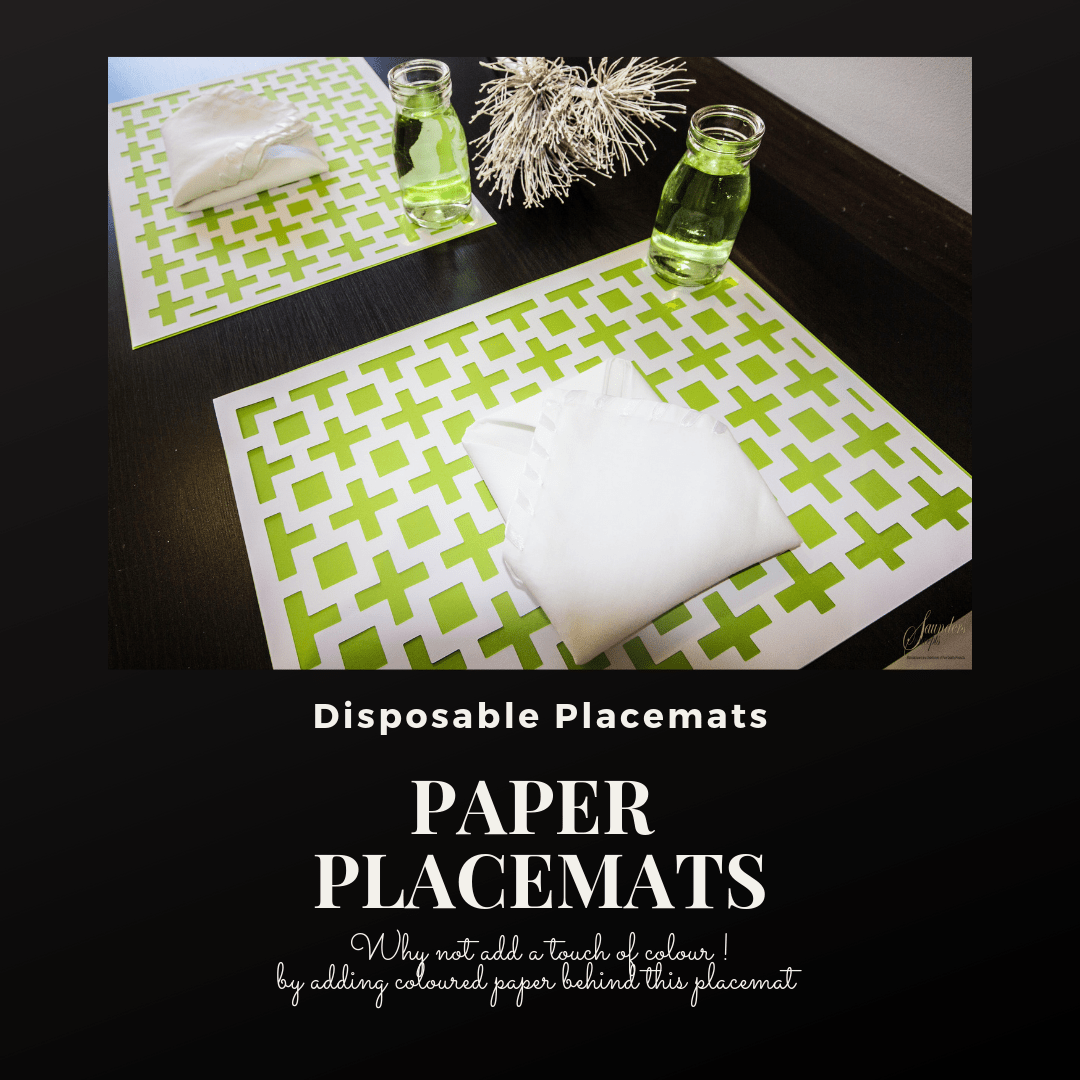Amazing Squares Design Placemats | Place Matters (Pack of 20) - Place Matters