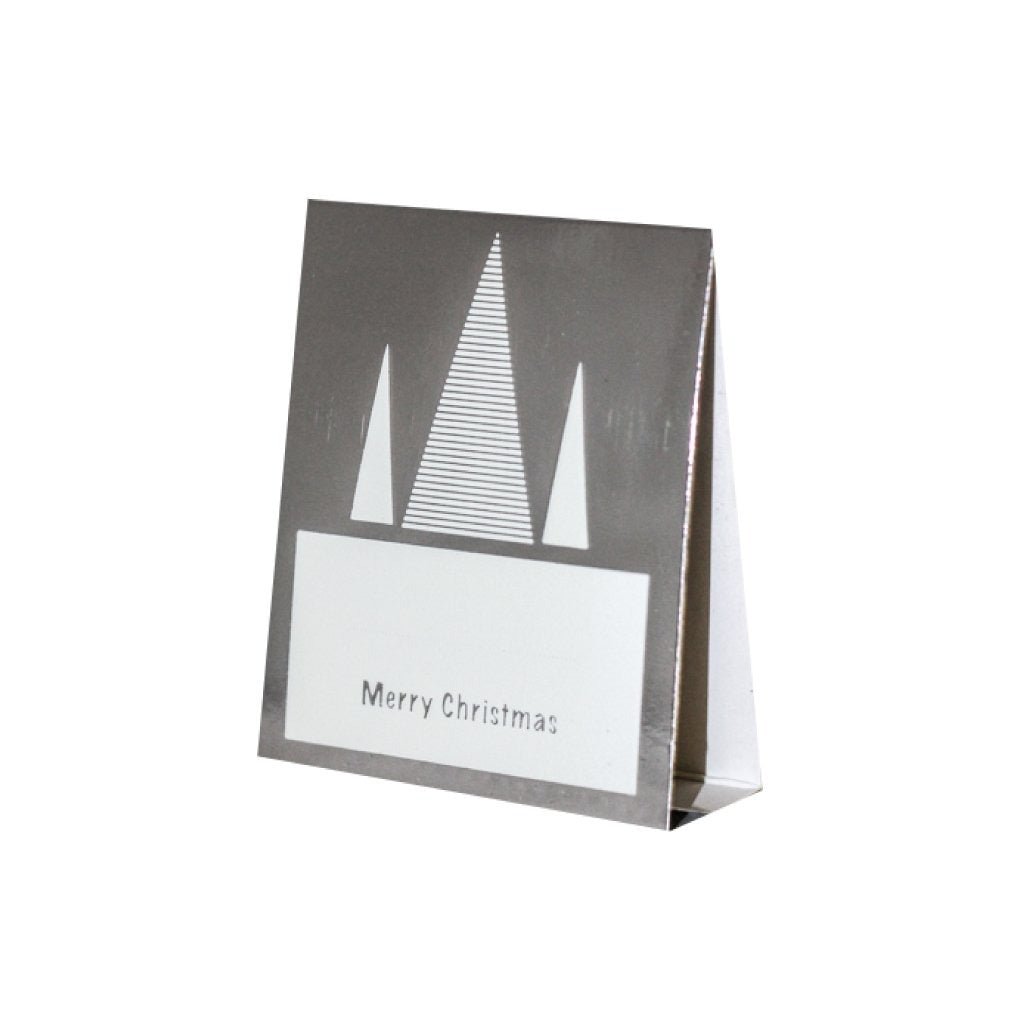 Place Cards (Stripe Foil Christmas Tree) - Place MattersChristmas Table Decor