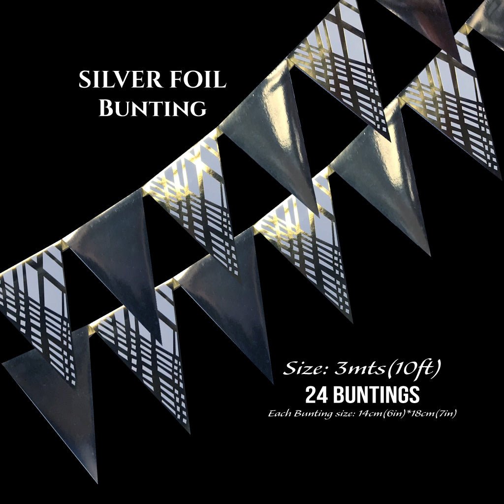 Gold Foil Buntings (Weave Design) - Place Matters