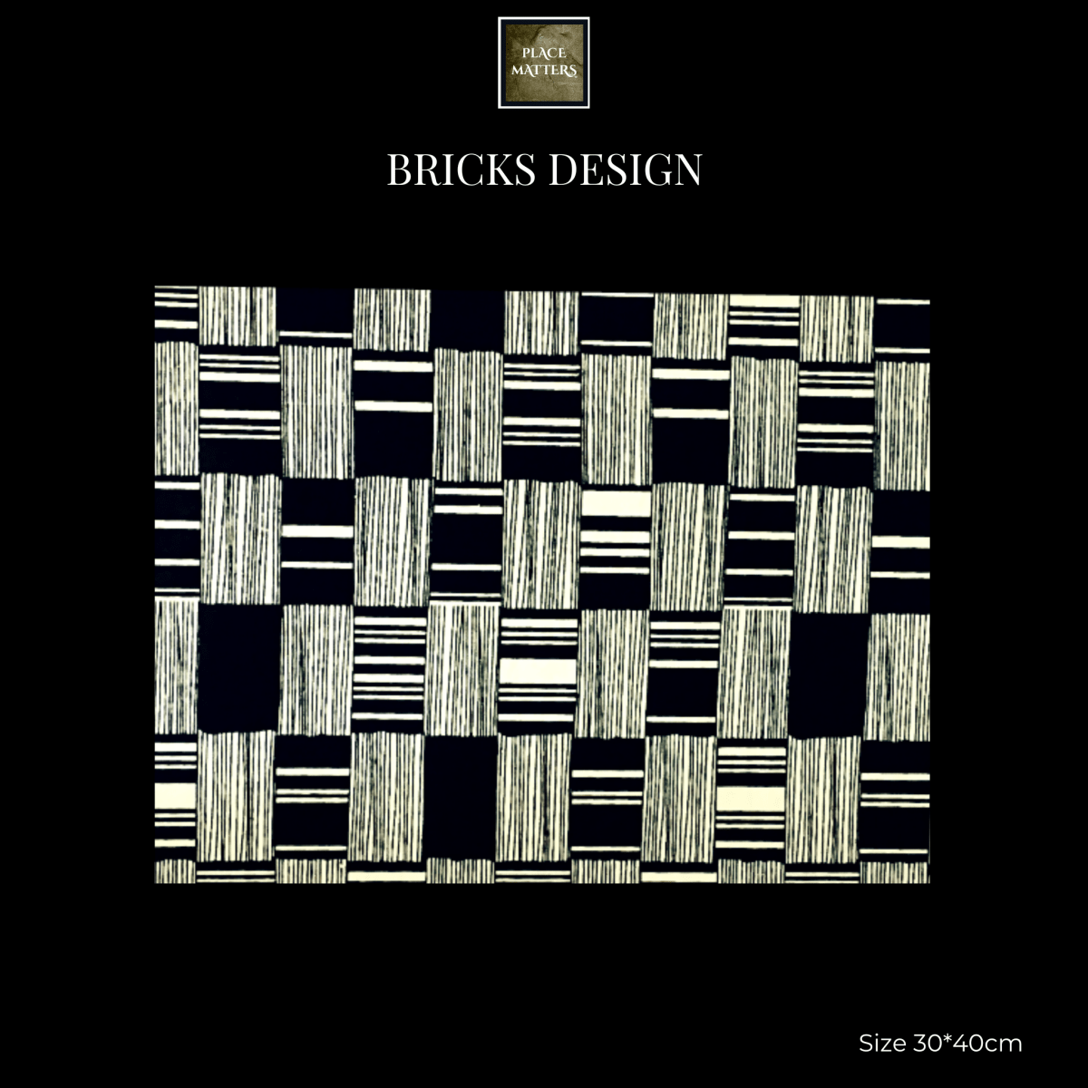 Bricks Design Placemats| Place Matters (Pack of 20) - Place Matters