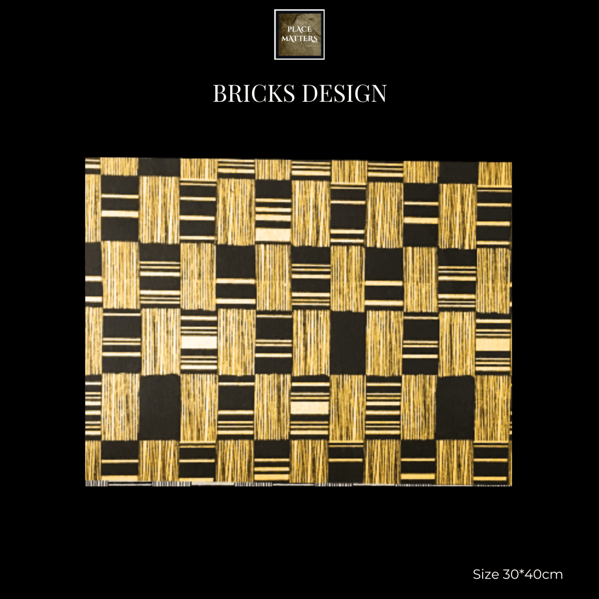 Bricks Design Placemats| Place Matters (Pack of 20) - Place Matters