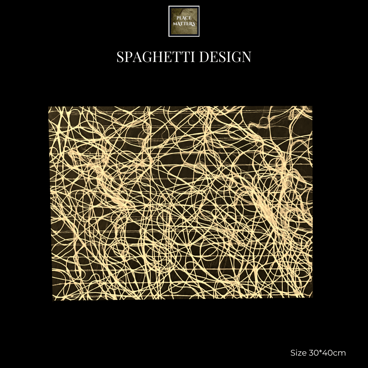 Spaghetti Design Rectangle Placemats | Place Matters (Pack of 20) - Place Matters