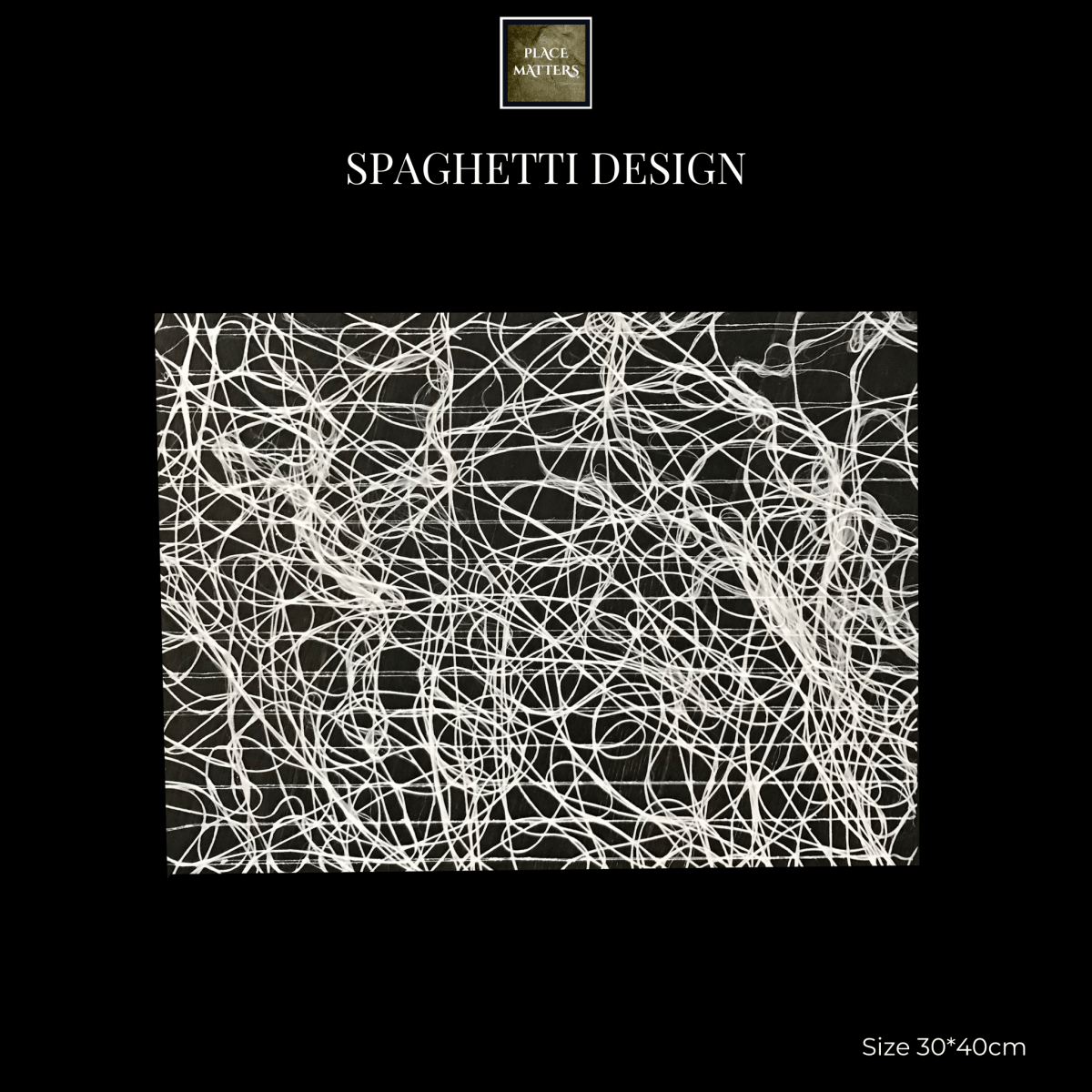 Spaghetti Design Rectangle Placemats | Place Matters (Pack of 20) - Place Matters