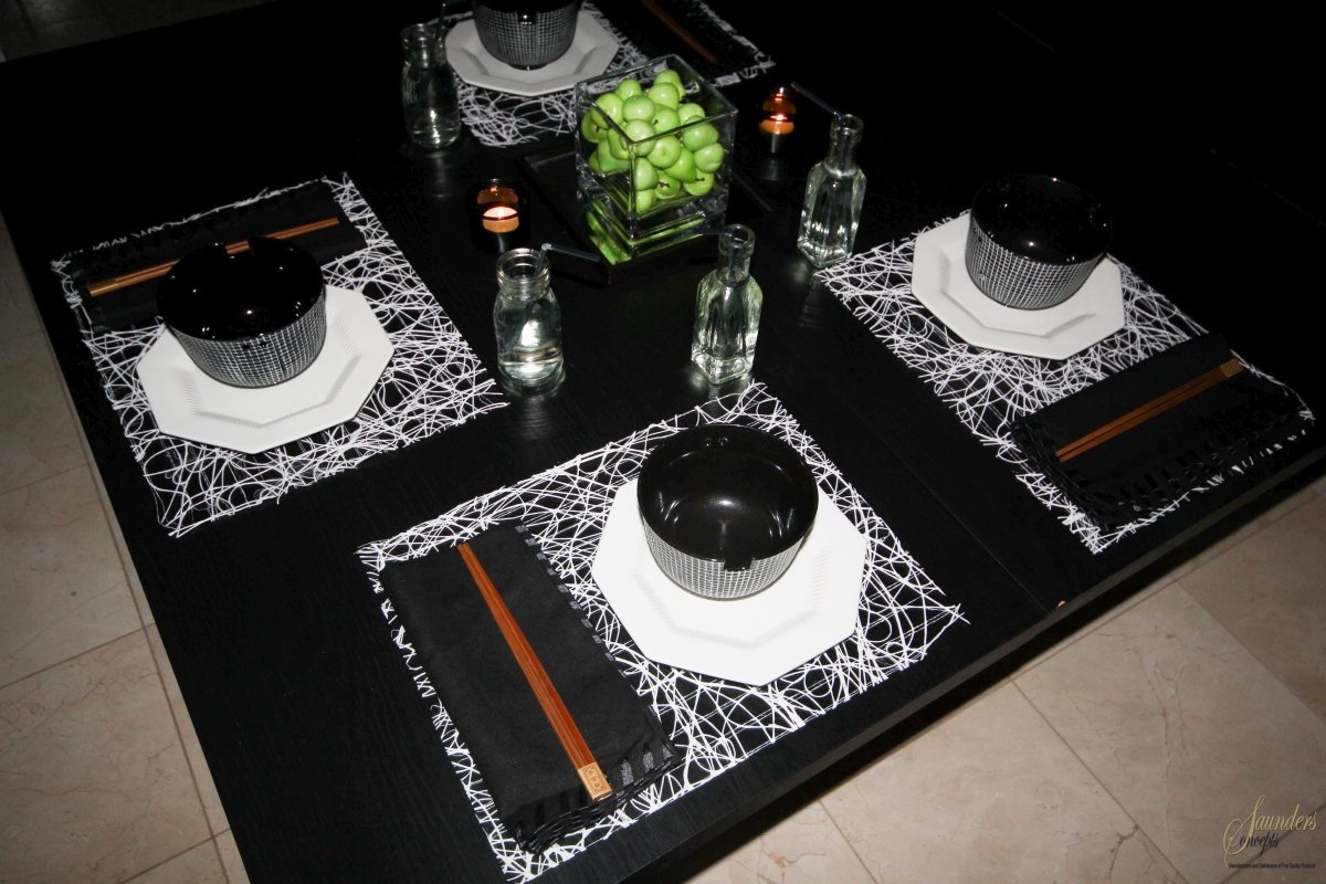 Spaghetti Design Rectangle Placemats | Place Matters (Pack of 20) - Place Matters