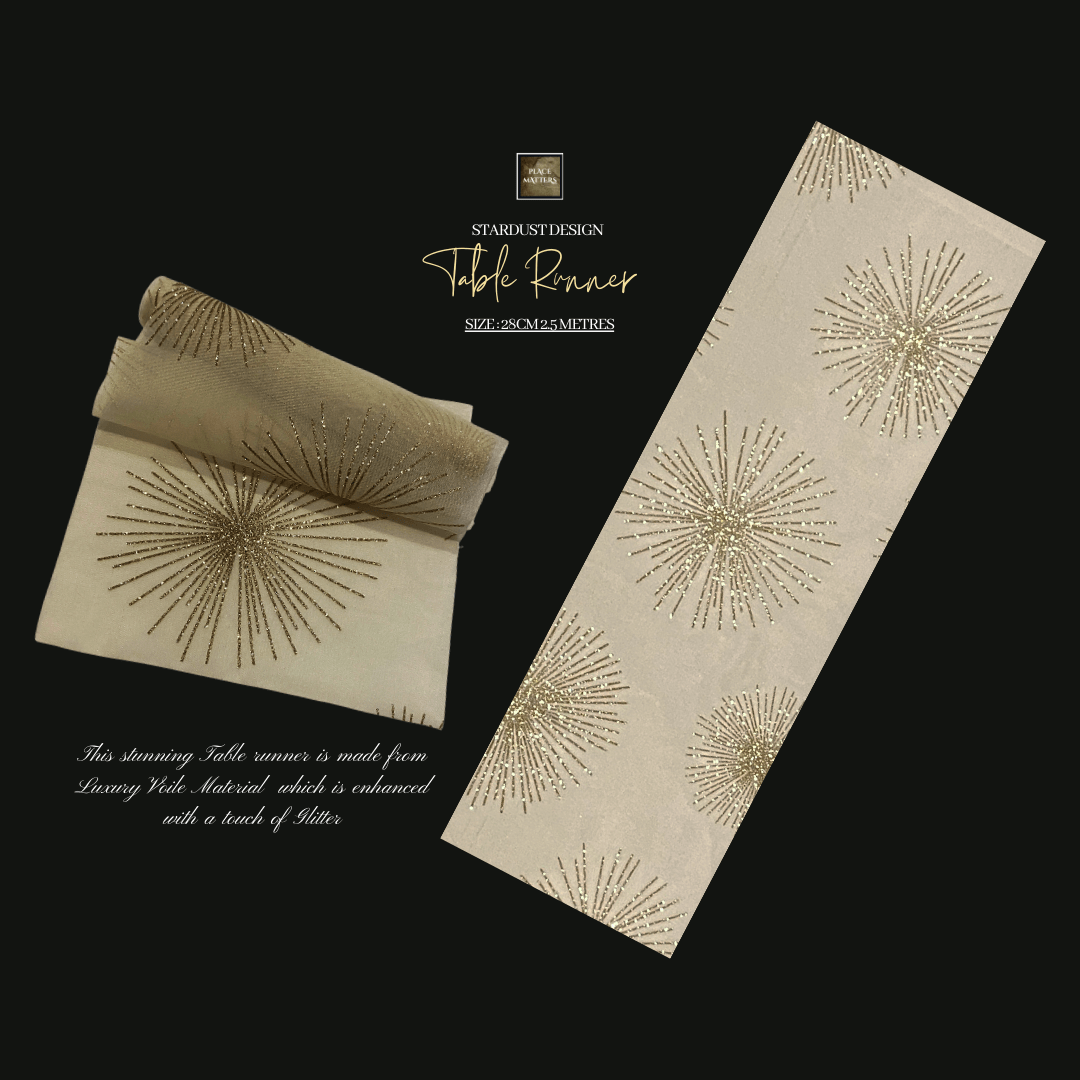 Black Stargaze Table Runners - Place MattersTable Runners