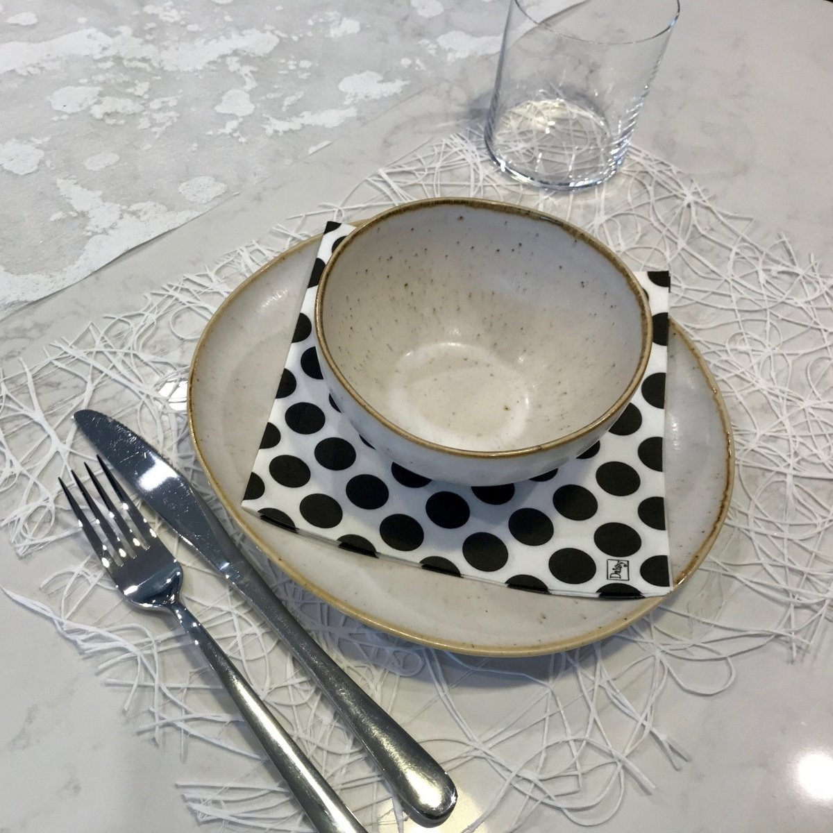 Spaghetti Design Rectangle Placemats | Place Matters (Pack of 20) - Place Matters