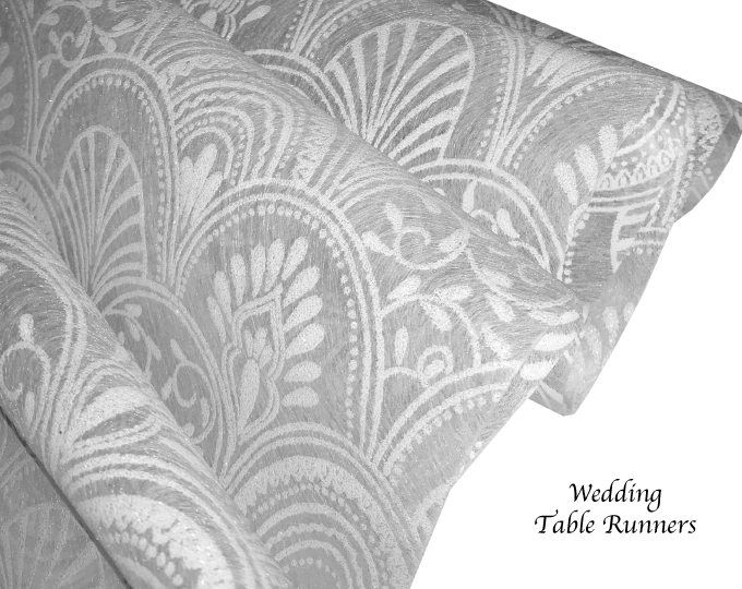 Table Runners White (Milano Design) - Place MattersTable Runners