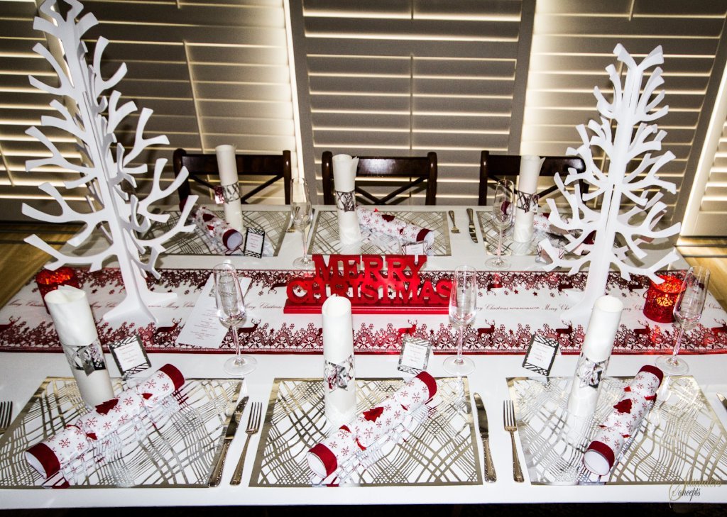 Silver Table Setting Pack — Includes Reindeer Christmas Runner - Place Matters