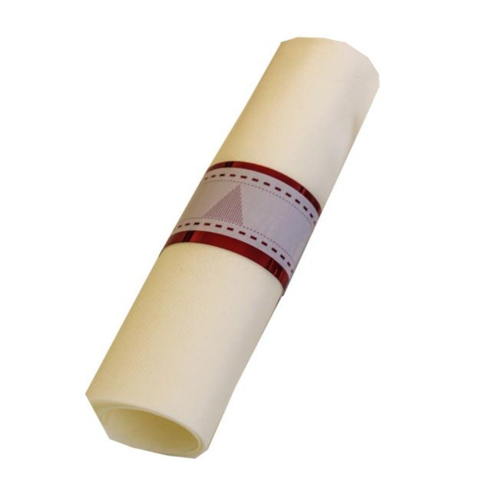 Christmas Napkin Wraps (Stripe Xmas Tree Design) - Place MattersChristmas Table Decor