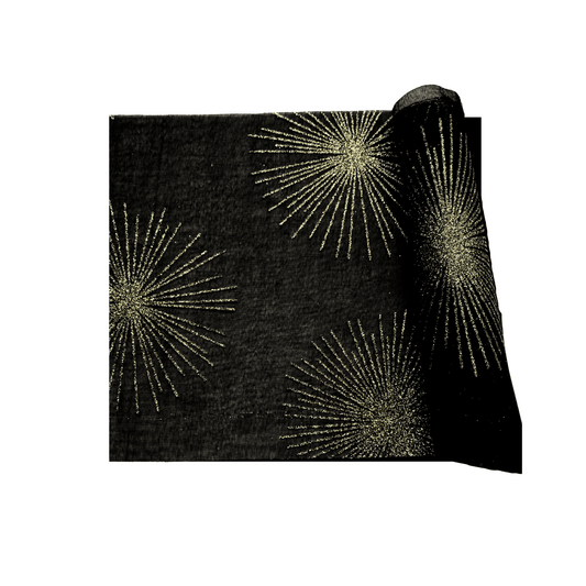 Create Stunning Table Decor on a Budget: Introducing Black Stargaze Table Runners and Placemats for Affordable Luxury Paper Table Decor - Place Matters