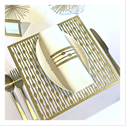 Discover Affordable Luxury with Droplets Design Placemats: Elevate Your Table Decor with Stylish Table Runners and Paper Elegance - Place Matters