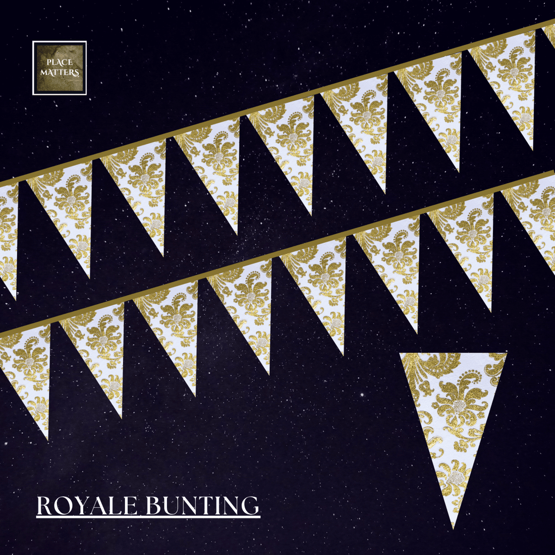 Elegant Dining on a Budget: Enhance Your Table Decor with Royale Design Gold Buntings Placemats and Table Runners for Affordable Luxury - Place Matters