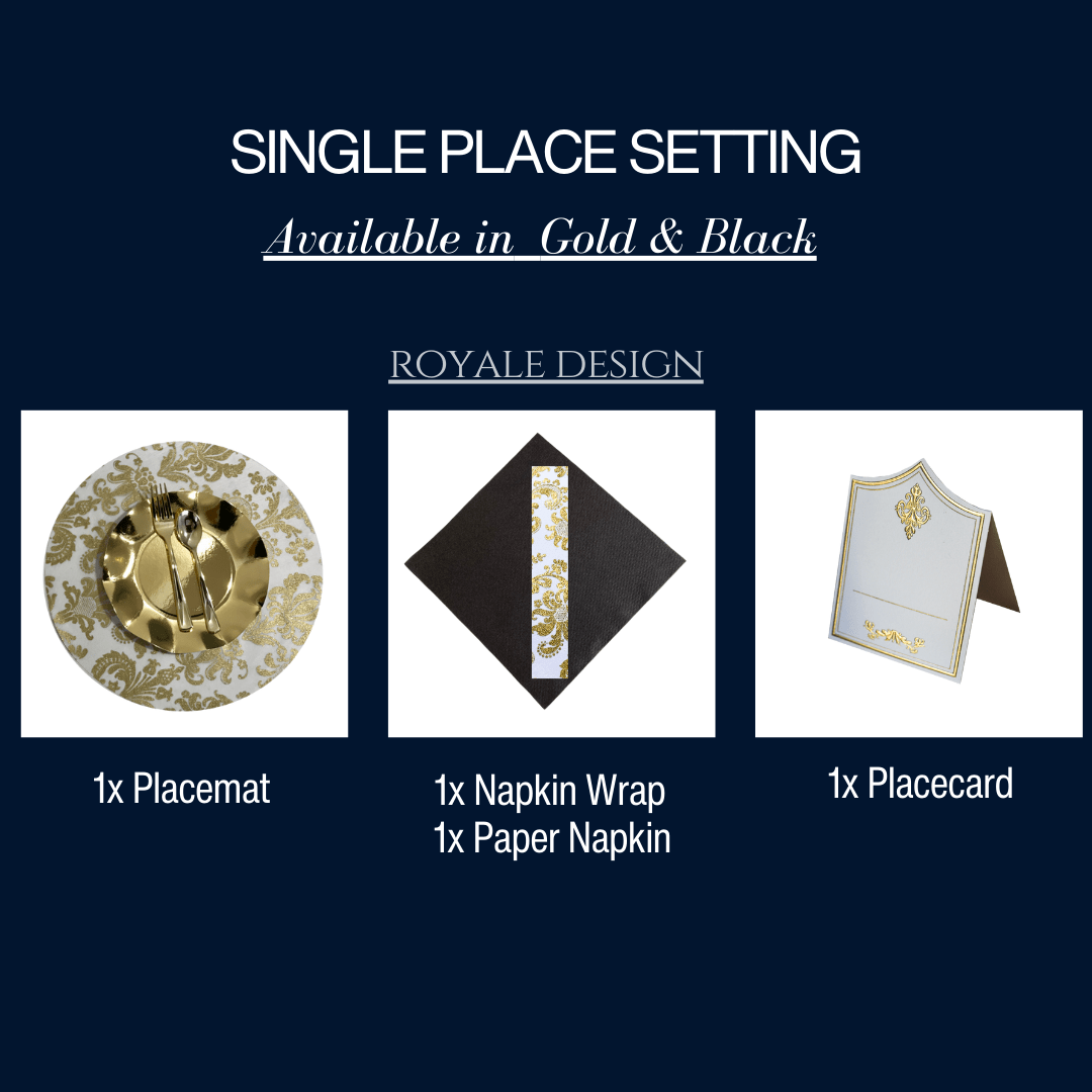 Master Your Table Decor Using Royale Design Single Place Setting for Affordable Luxury with Placemats and Table Runners - Place Matters