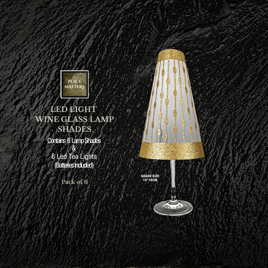 Transform Your Dining Experience with Droplets Design Wine Glass Lamp Shades and Affordable Luxury Table Decor Placemats and Table Runners - Place Matters