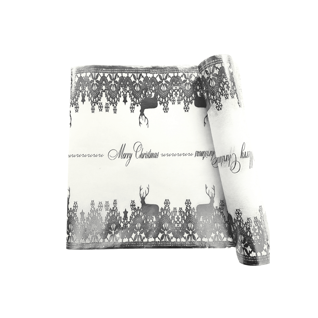 Transform Your Holiday Dining with Christmas Silver Table Runners Featuring Reindeer Design and Affordable Luxury Table Decor Placemats - Place Matters