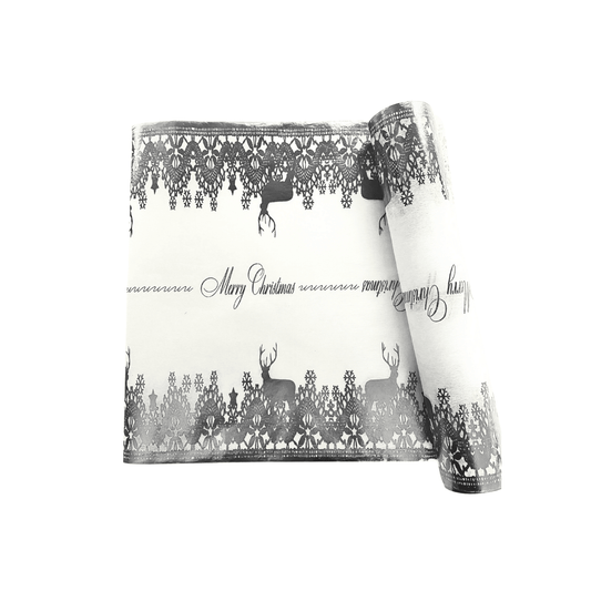 Transform Your Holiday Dining with Christmas Silver Table Runners Featuring Reindeer Design and Affordable Luxury Table Decor Placemats - Place Matters