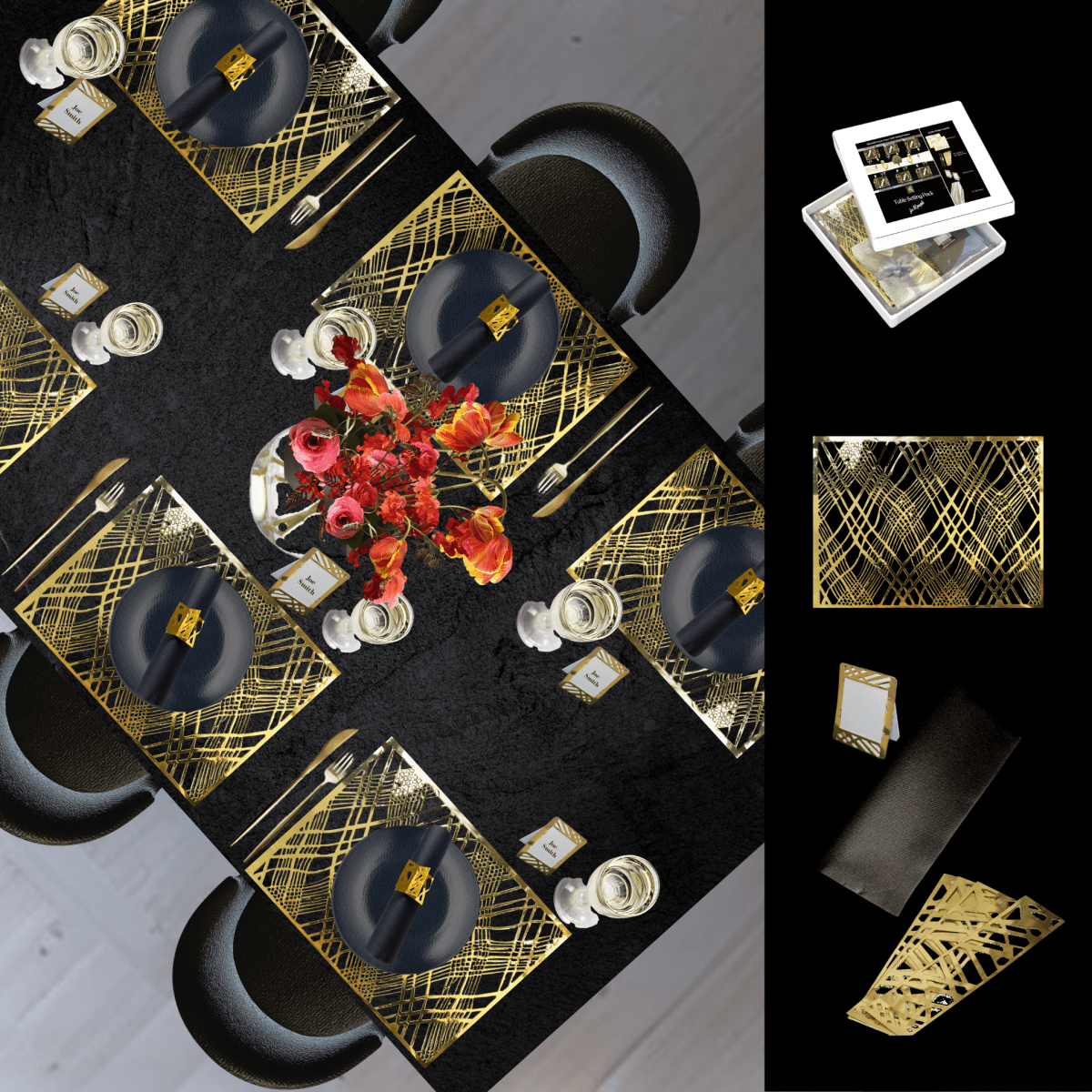 Table Setting Pack — Weave Design No Table Runner - Place Matters