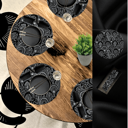 Black Table Setting Pack for 10 — Milano Design - Place Matters