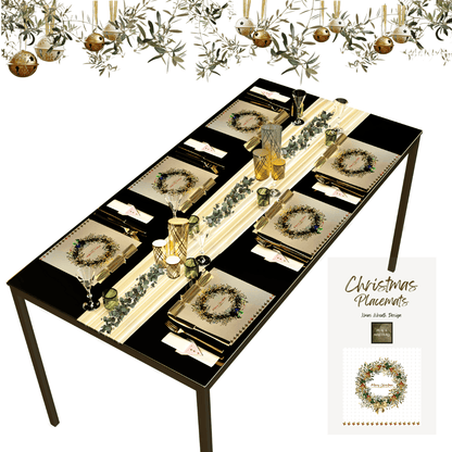 Christmas Placemats (Xmas Wreath) - Place Matters