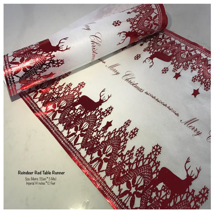Christmas Table Runners (Reindeer Design) - Place Matters