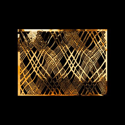 Gold Rectangular Placemats – Weave Design | Place Matters (Pack of 20) - Place Matters