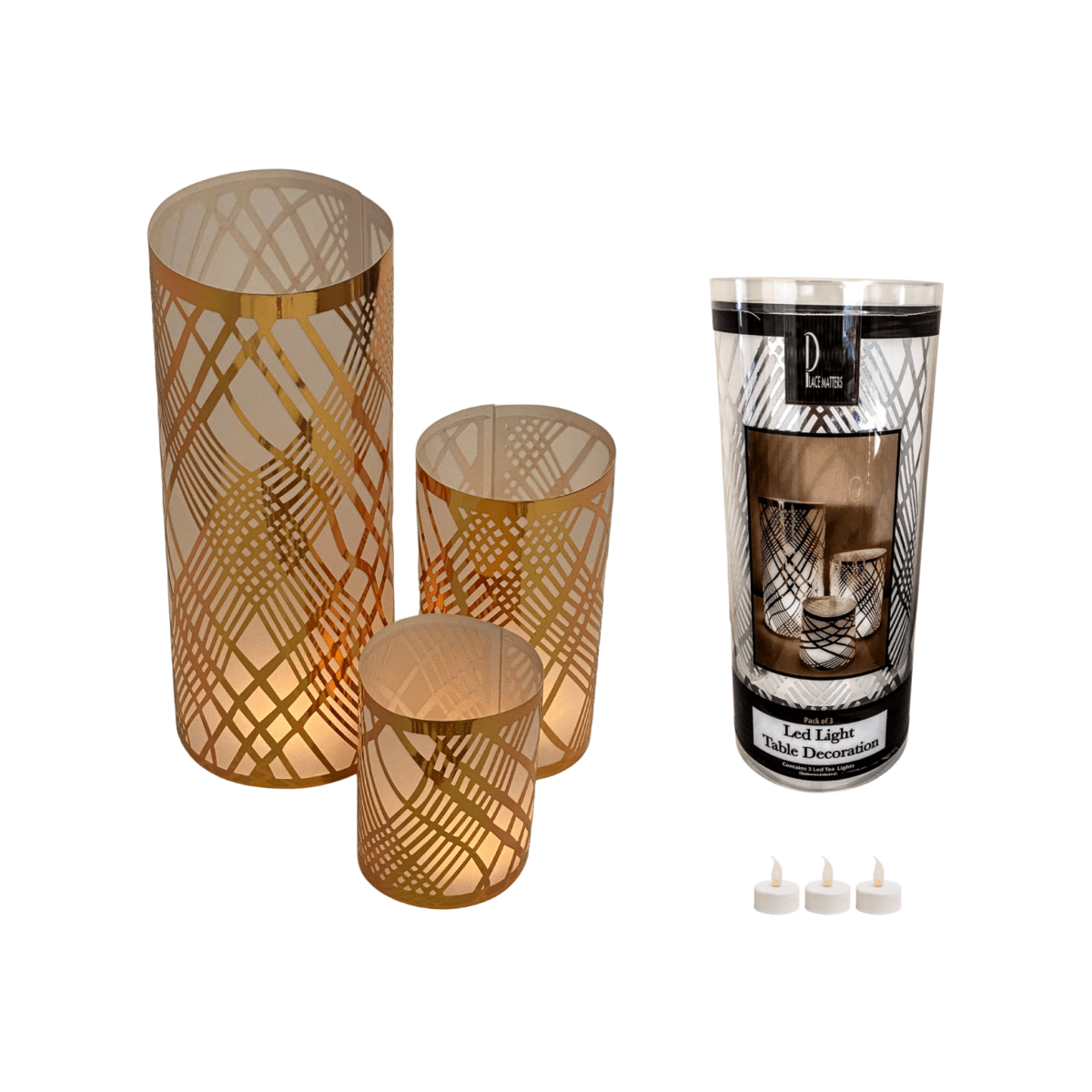 Table Decorations (Weave Design)(Pack of 3) - Place Matters
