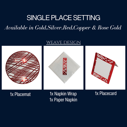 Single Place Setting (Weave Round Design) - Place Matters