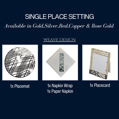 Single Place Setting (Weave Round Design) - Place Matters