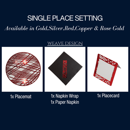 Single Place Setting (Weave Round Design) - Place Matters