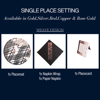 Single Place Setting (Weave Round Design) - Place Matters