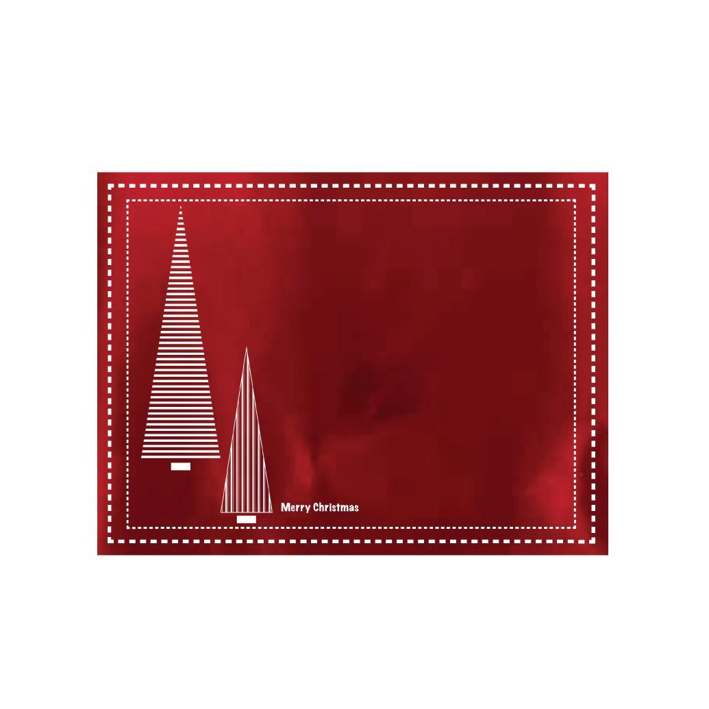 Christmas Placemats (Stripe Xmas Tree) Rectangle - Place Matters