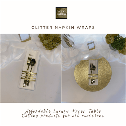 Napkin Wraps (Glitter Design) - Place Matters