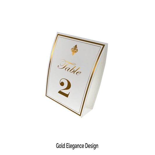 Gold Table Numbers (Pack of 12) - Place Matters