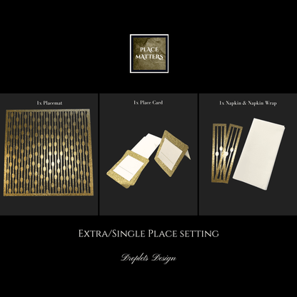Single Place Setting (Droplets Design) - Place Matters