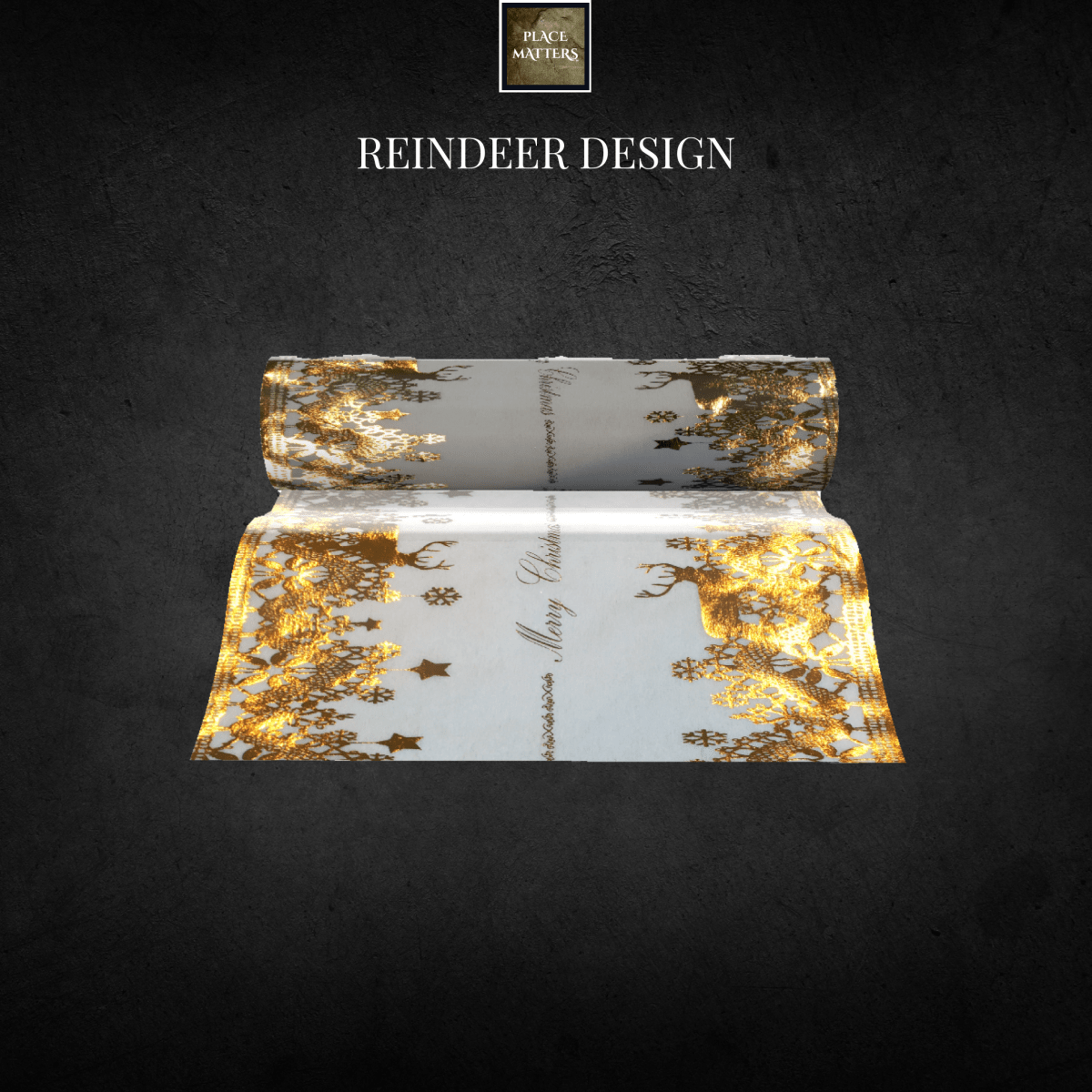 Christmas Table Runners (Reindeer Design) - Place Matters