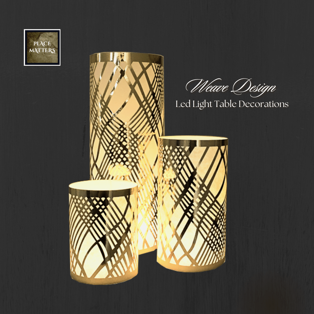 Table Decorations (Weave Design)(Pack of 3) - Place Matters