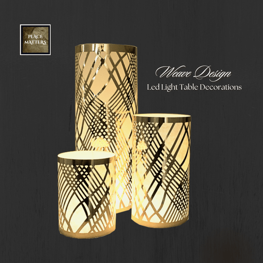 Table Decorations (Weave Design)(Pack of 3) - Place Matters