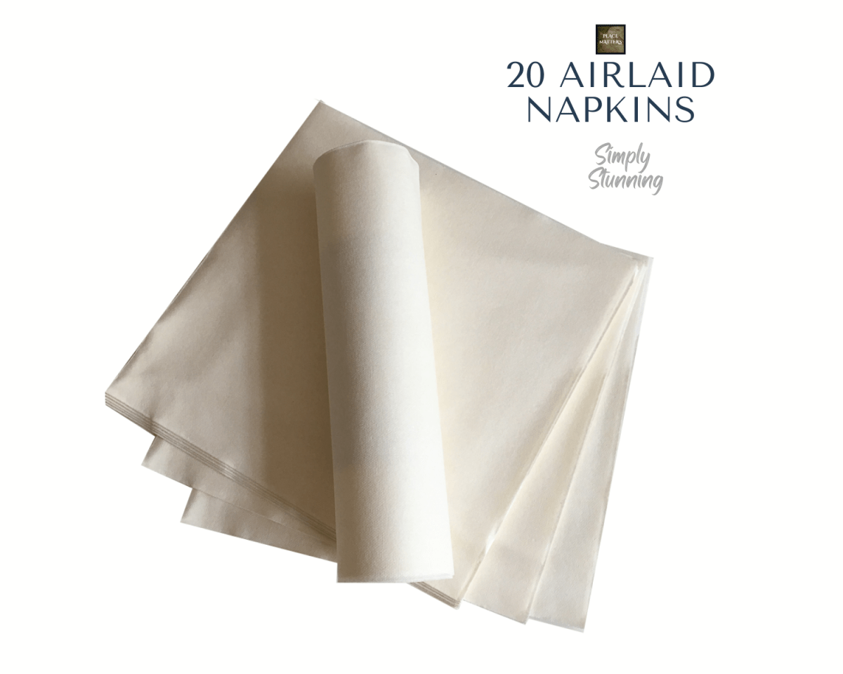 White Napkins - Place Matters