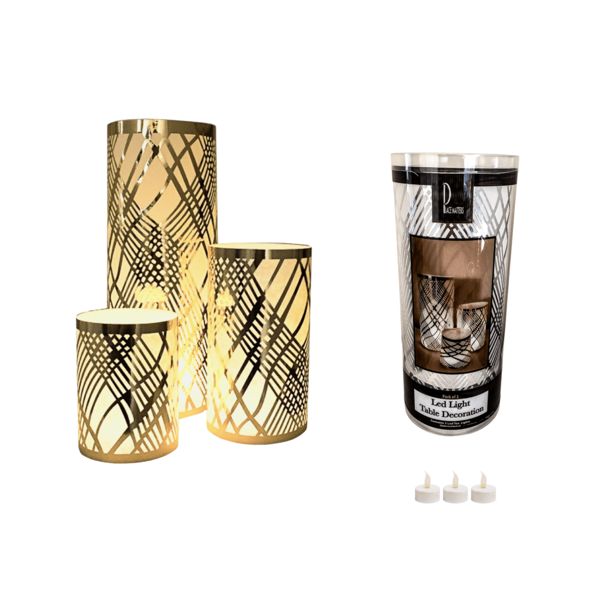 Table Decorations (Weave Design)(Pack of 3) - Place Matters
