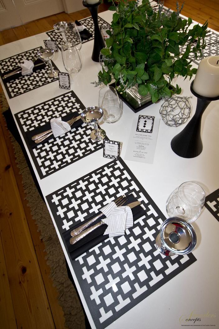 Amazing Squares Design Placemats | Place Matters (Pack of 20) - Place Matters