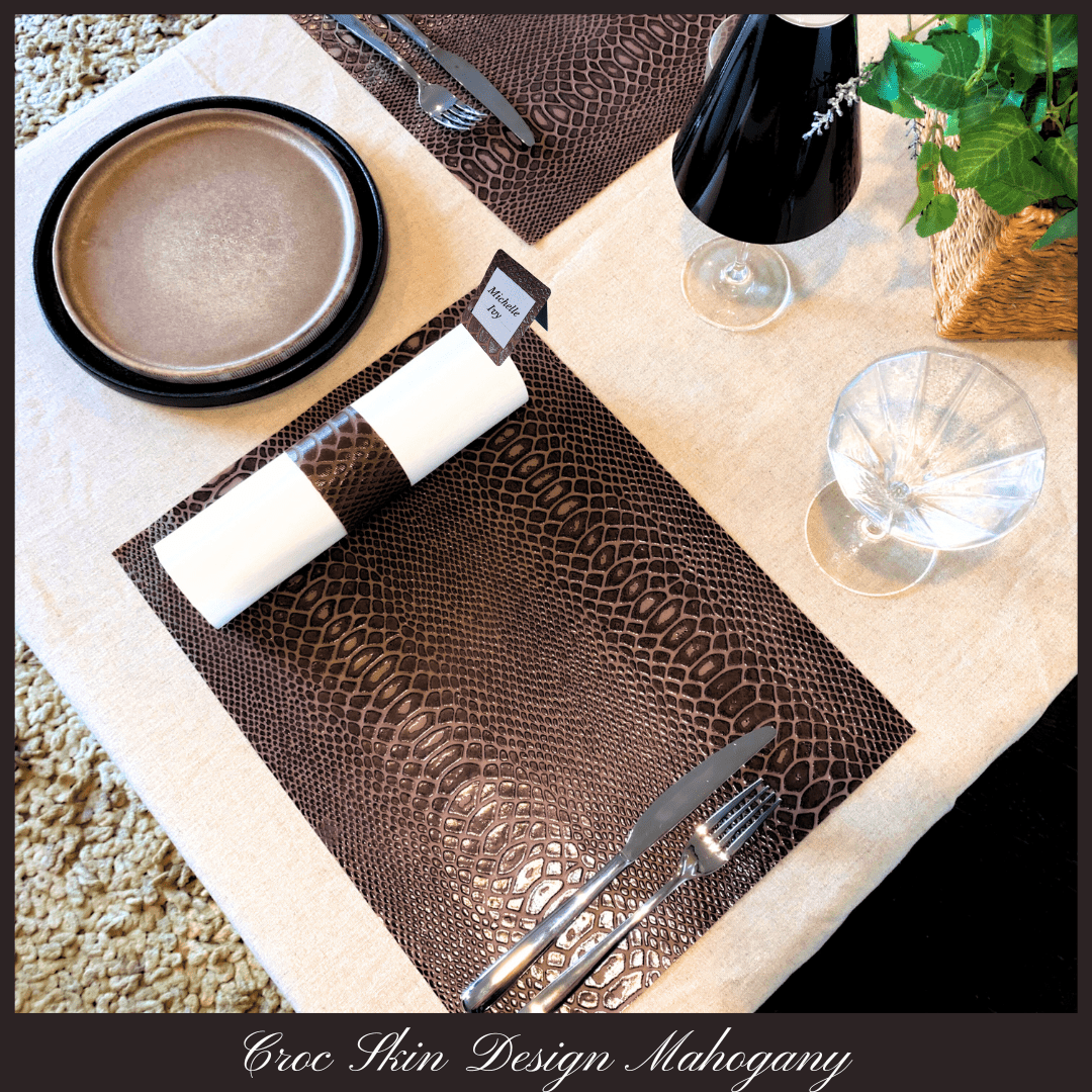 Crocodile Faux Design Placemats | Place Matters (Pack of 20) - Place Matters