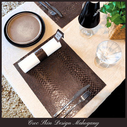 Crocodile Faux Design Placemats | Place Matters (Pack of 20) - Place Matters