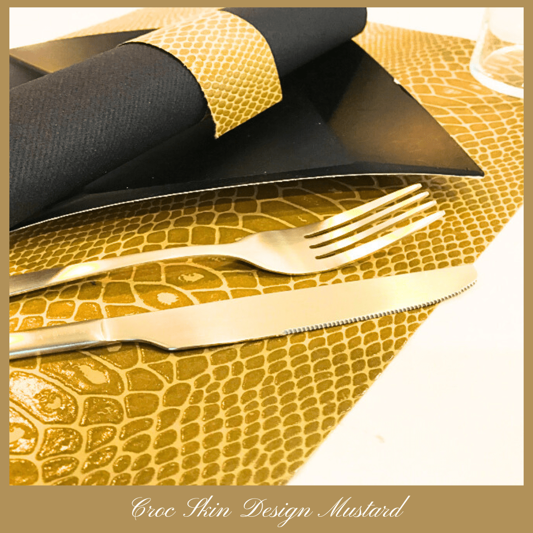 Crocodile Faux Design Placemats | Place Matters (Pack of 20) - Place Matters
