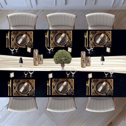 Table Setting Pack for 10 — Gatsby Chiffon Weave Design - Place Matters