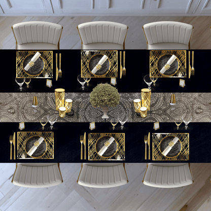 Table Setting Pack for 10 — Gatsby Velvet Weave Design - Place Matters