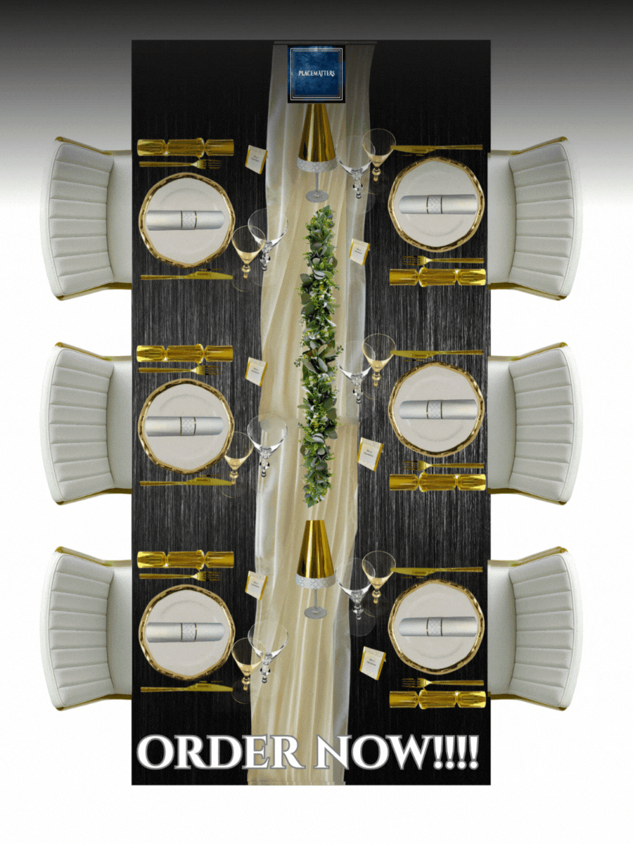 Chiffon Black Table Runners - Place MattersTable Runners